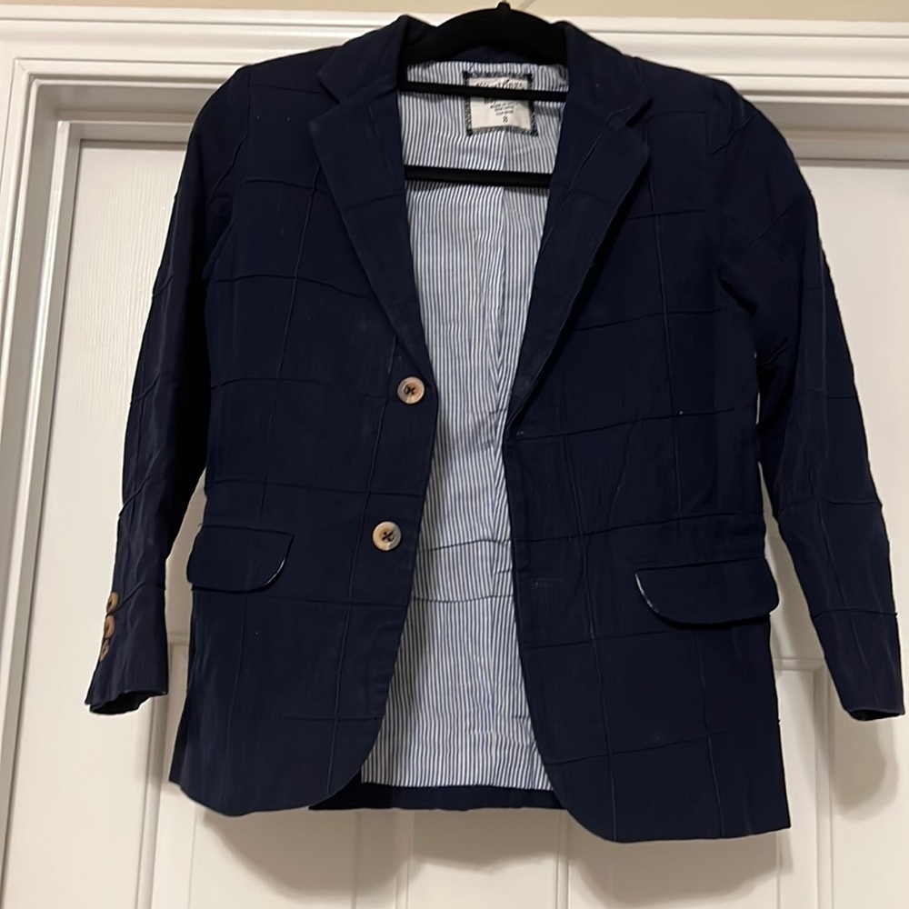 Kitestrings Corduroy Blazer Jacket Hartstrings Occasion Event Navy Blue